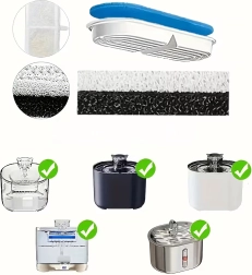 Zapasowe filtry do poidełka dla psów i kotów – zestaw 8 szt.