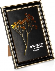 czarnozłota ramka na zdjęcia 12,6 × 17,8 cm