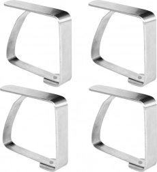 Nierdzewne klipsy do obrusa 4 szt.