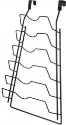 Metalowy uchwyt na pokrywki RADKA, czarny