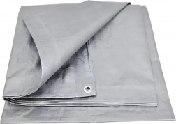 Plandeka ochronna z ochroną UV 2 × 3 m, 80 g/m², srebrna