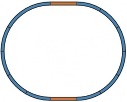 Piko zestaw torów A – podstawowy owal H0