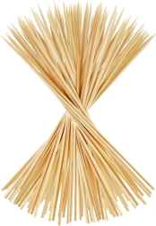 Drewniane szpikulce do szaszłyków 30 cm, 100 szt.