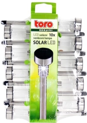 Solarne lampy ogrodowe LED, zestaw 10 szt.