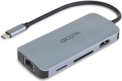 USB‑C 8w1 multi hub 4K z zasilaniem PD 100 W DICOTA