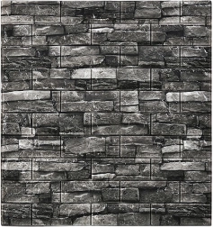 Samoprzylepne 3D panele ścienne, wzór cegły, szara pianka