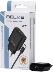 Ładowarka sieciowa 25 W GaN USB‑C + kabel USB‑C – czarna