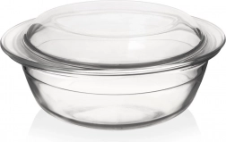 Szklane żaroodporne naczynie do zapiekania z pokrywą 2,2 l