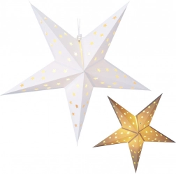 Zawieszana świecąca papierowa gwiazda 60 cm