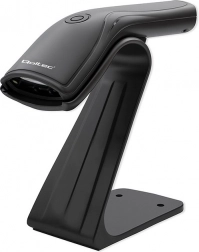Laserowy czytnik kodów kreskowych 1D z USB i stojakiem