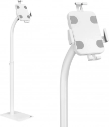 Podłogowy stojak na tablet z zamkiem 7,9–11" MACLEAN biały