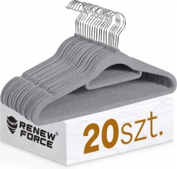 Antypoślizgowy premium wieszak szary - 1 sztuka