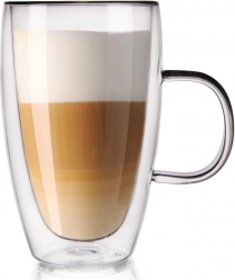 Termiczna szklanka z podwójną ścianką do latte 430 ml