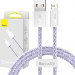 Przewód USB Lightning Baseus Dynamic 2 2,4 A 1 m fioletowy