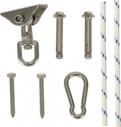 Sufitowy uchwyt do hamak i huśtawek ze stali nierdzewnej