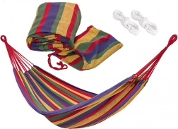 Ogrodowa materiałowa hamakowa siatka z pokrowcem, udźwig 120 kg