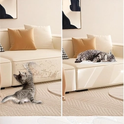 Przezroczysta folia ochronna przeciw zarysowaniom do mebli i drzwi 45 × 15 cm, 5 szt.