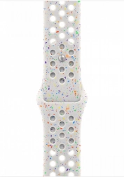 Sportowy pasek Nike w kolorze czystej platyny do koperty 46 mm – rozmiar S/M