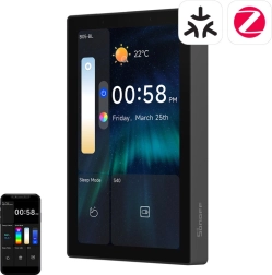 Sonoff nspanel pro 120 inteligentny panel sterujący z obsługą matter, wifi, bluetooth i zigbee – czarny