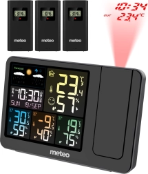 Stacja pogodowa z DCF i laserowym projektorem