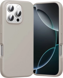 Silikonowe etui Vention do iPhone 16 Pro Max z MagSafe, szare