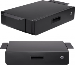 Podbiurkowa zamykana szuflada MACLEAN MC-461, organizer, 5 kg, czarna