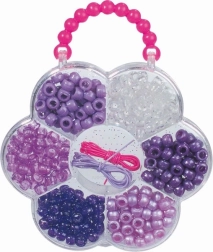 Zestaw plastikowych koralików do wyrobu biżuterii – Zestaw