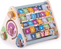 Bigjigs Toys drewniany aktywny trójkąt ze zwierzątkami