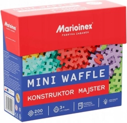 Klocki konstrukcyjne MARIOINEX MINI WAFFLE KONSTRUKTOR MAJSTER – 200 elementów