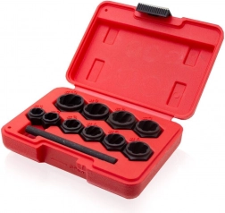 Zestaw do wykręcania uszkodzonych śrub i nakrętek, 11 elementów