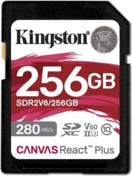 Karta pamięci Kingston Canvas React Plus 256GB 280/150 MB/s U3 V60 SD