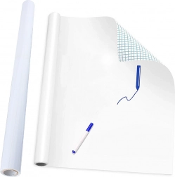 Samoprzylepna biała tablica suchościeralna 200 × 45 cm MAZAK