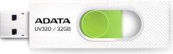 Pamięć flash ADATA UV320 32GB USB 3.2 Biało-Zielona