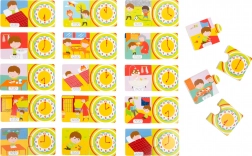 Small Foot Drewniane puzzle Zegar