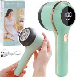 Elektryczna golarka do ubrań z 3 prędkościami, zielona