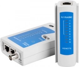 Tester okablowania RJ-45, RJ-12, RJ-11 i kabli koncentrycznych