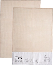 Bawełniane ściereczki kuchenne 70 × 50 cm, 2 szt.