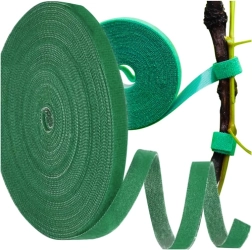 Gardlov zielona tekstylna taśma z haczykiem i pętlą 5m