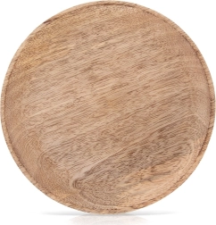 Drewniany talerz do serwowania z mango 20 cm