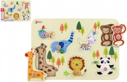 Drewniane puzzle ZOO dla dzieci