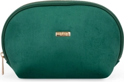Podróżna okrągła kosmetyczka Plus Velvet zielona