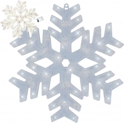 LED dekoracja okienna płatek śniegu 40 cm