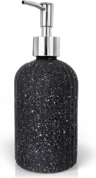 Szklany dozownik do mydła, szary, 450 ml