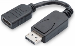 Adapter DisplayPort na HDMI, 1080p 60 Hz, czarny, 0,15 m