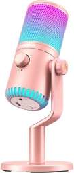 Różowy mikrofon Maono DM30RGB