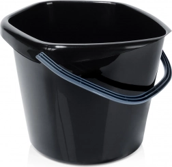 Plastowe czarne wiadro 10 l
