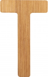 small foot bambusowa litera T