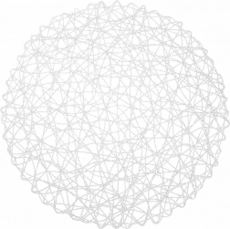 Papierowa okrągła podkładka stołowa 35 cm biała