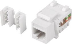 Modularne Keystone Gniazdo RJ45 UTP Kat 5E 90° do skrzynki montażowej