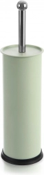 Szczotka toaletowa ze stojakiem GREENISH, metalowa, zielona, 10 × 38,5 cm